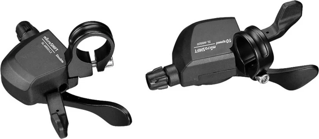 Manettes MicroSHIFT XLE 2x10V Noir : Finissez-en avec les Vitesses Floues