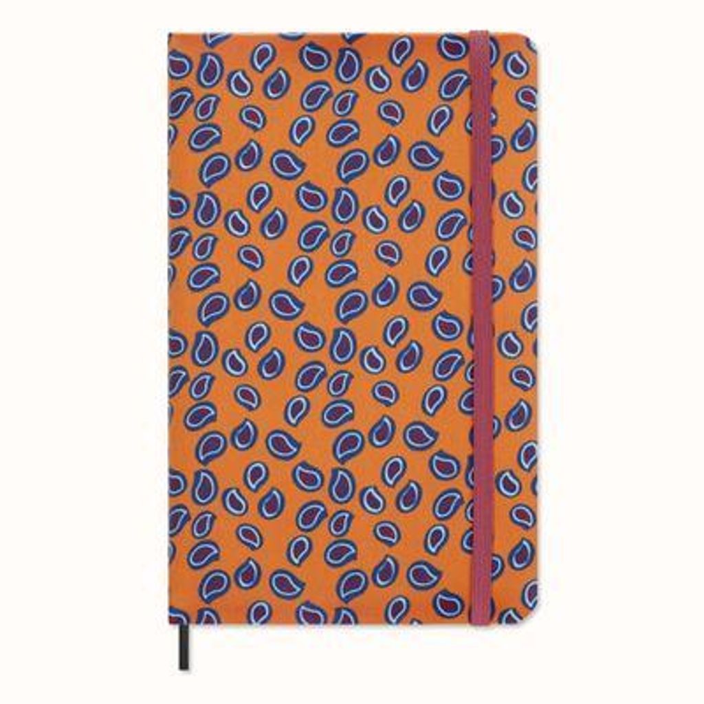 Moleskine Silk Kalender, undatiert, 12 Monate, wöchentlich, large/A5, fester Einband, orange, mit Geschenkbox