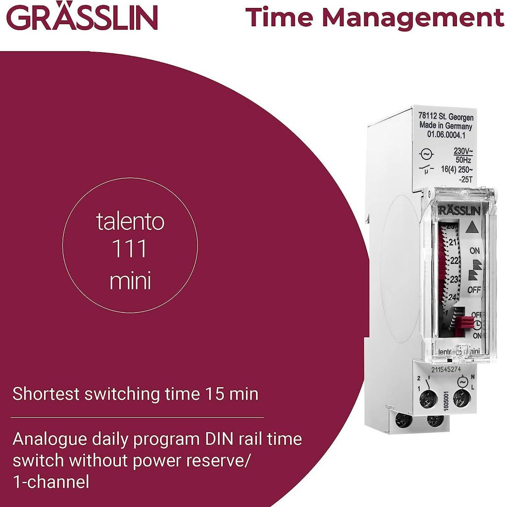 GRÄSSLIN 01.06.0004.1 talento 111 Mini - minuterie Image du produit 