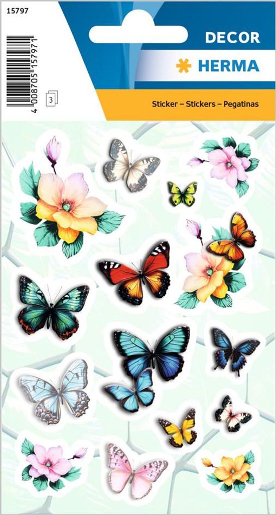 HERMA Sticker DECOR Märchenschlösser Papier beglimmert