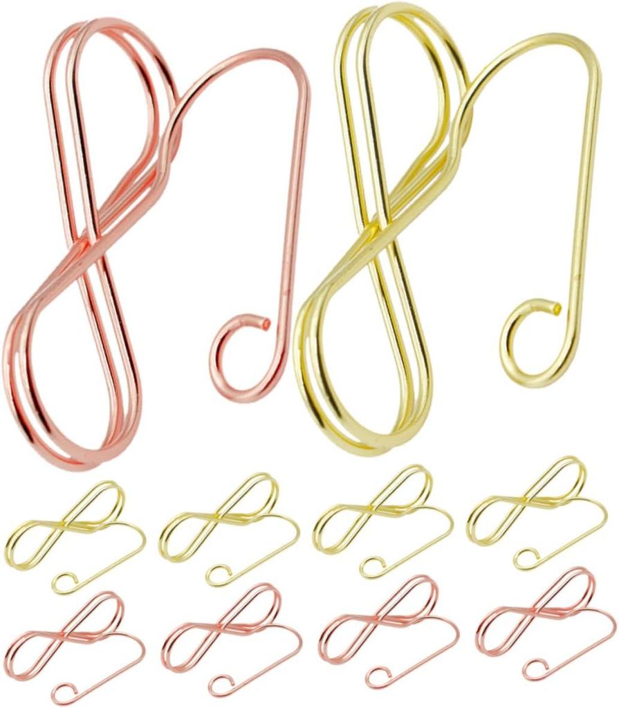 10-teiliges Set Tischkartenhalter aus Eisen, dekorative Schreibtischclips in Gold und Rosa, vielseitiger Fotohalter für Hochzeitsnotizen und Menü...