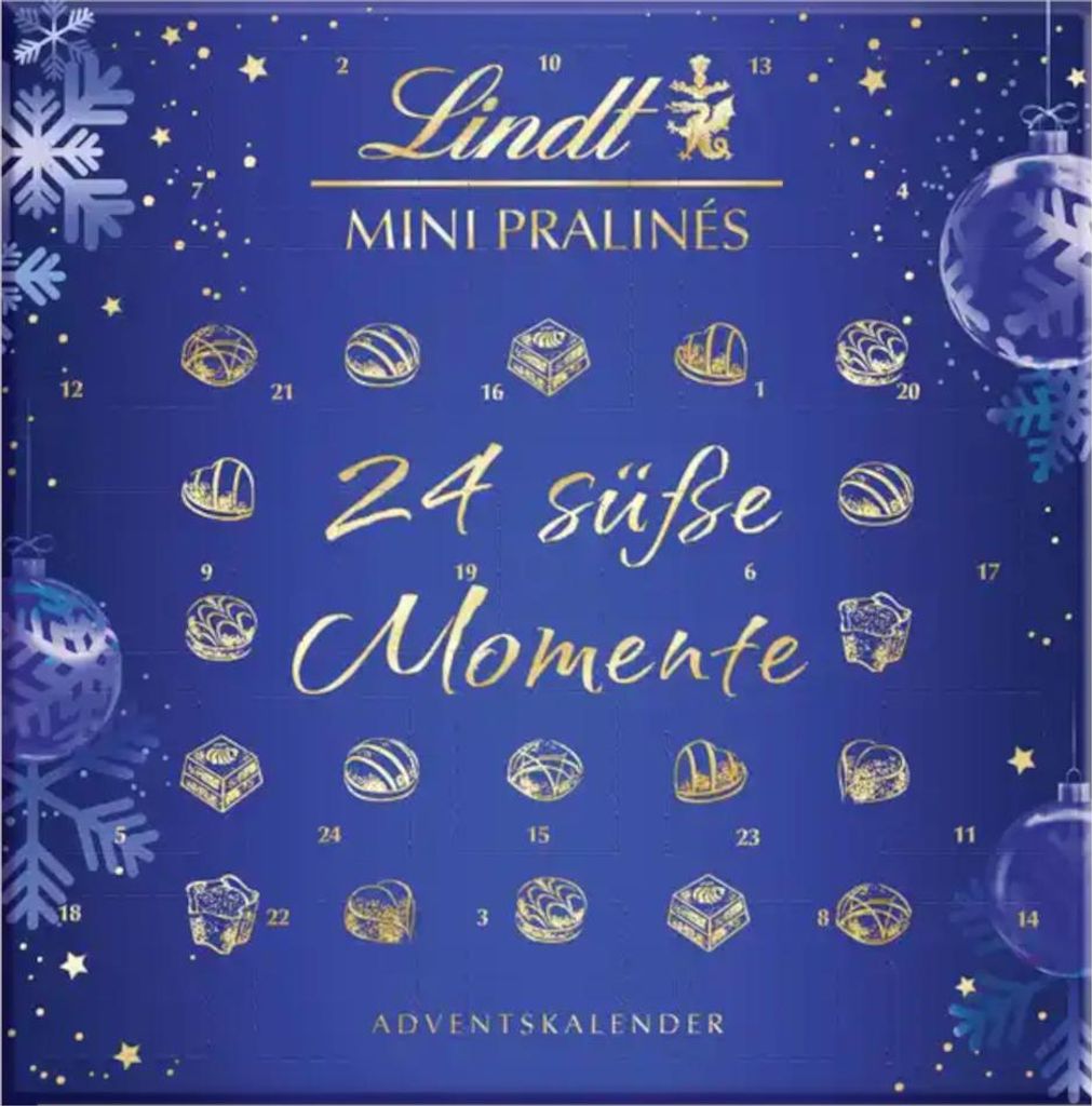 Kalendarz adwentowy Lindt Mini Pralinés w drobnym Zdjęcie produktu 