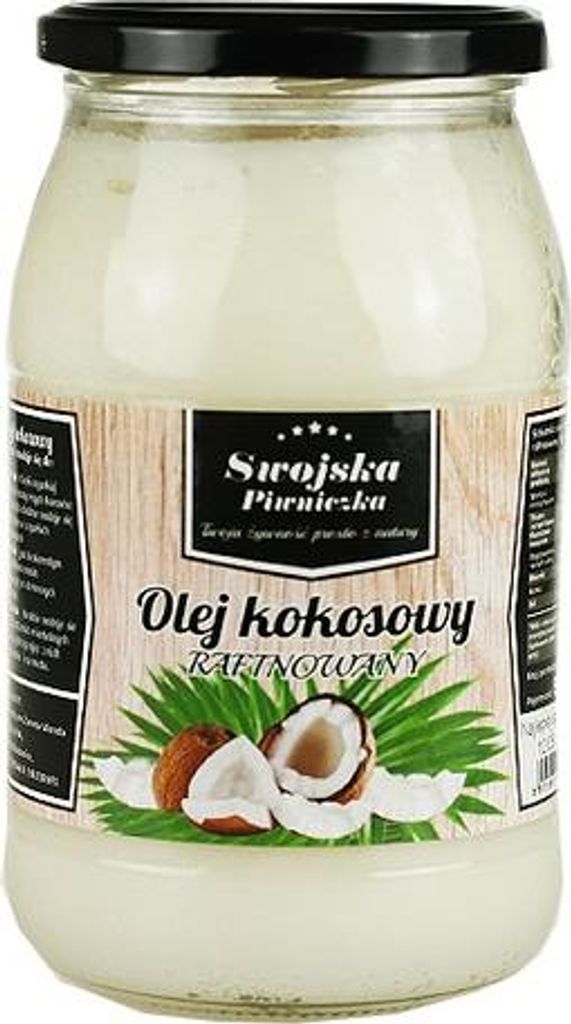 Olej kokosowy Rafinowany Bezzapachowy 900ml Swojska Piwniczka