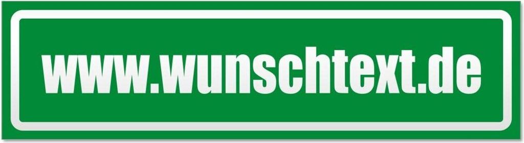 Kiwistar wunschtext Domain Magnetschild Schild magnetisch - 20cm Grün - Magnetfolie für Auto PKW Kfz