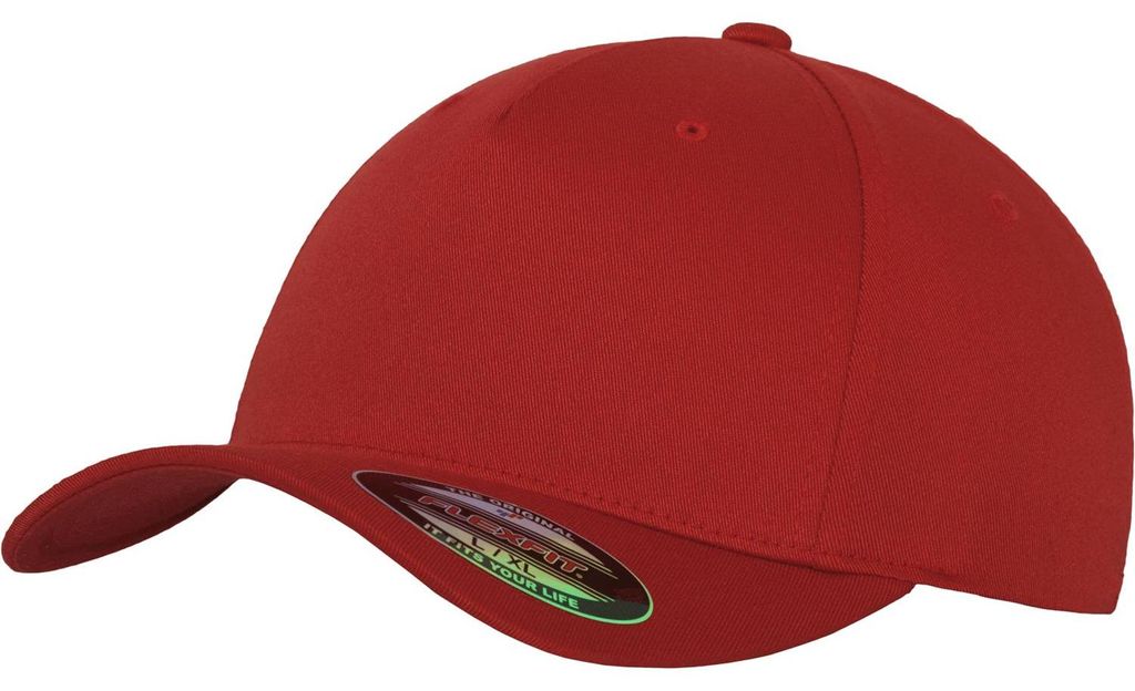Flexfit Classic 5 Panel Baseball Cap rot S/M Zdjęcie produktu 