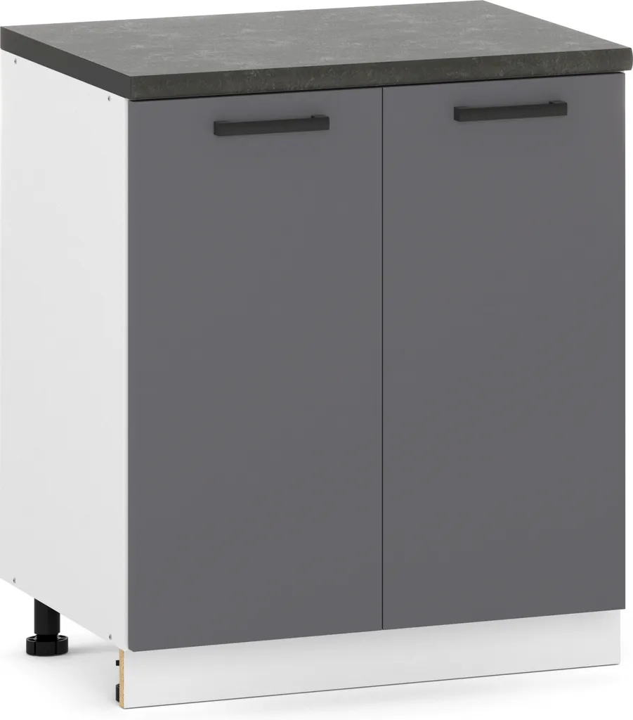 Mobile da cucina verticale 2D base 80cm grafite