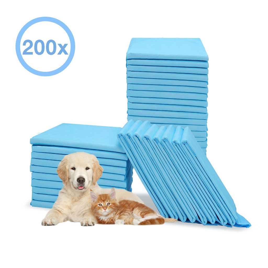 TolleTour Hunde-Toilettenmatten Trainingunterlage Hunde Welpenunterlage Puppy Hygieneunterlagen Einwegpad 60*60CM - 200X