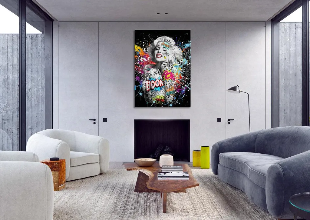 MaryPop - Quadro Canvas Contemporaneo su telaio in legno 70x100 cm
