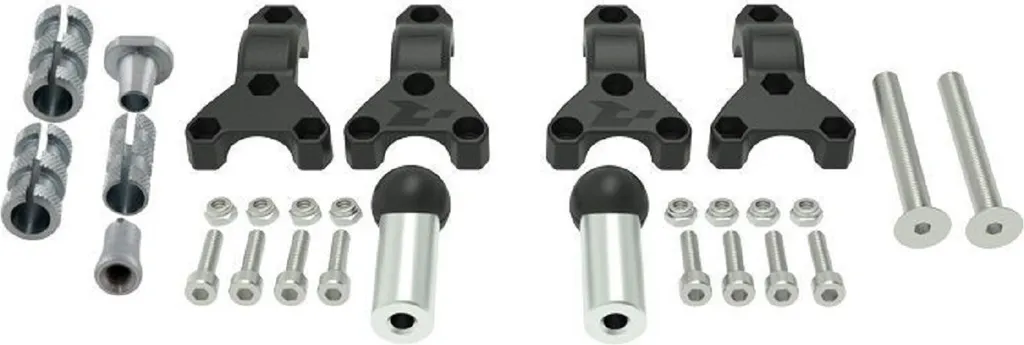 Kit fixation pour protège-mains RACETECH HP3 spécial enduro Ø22-28mm