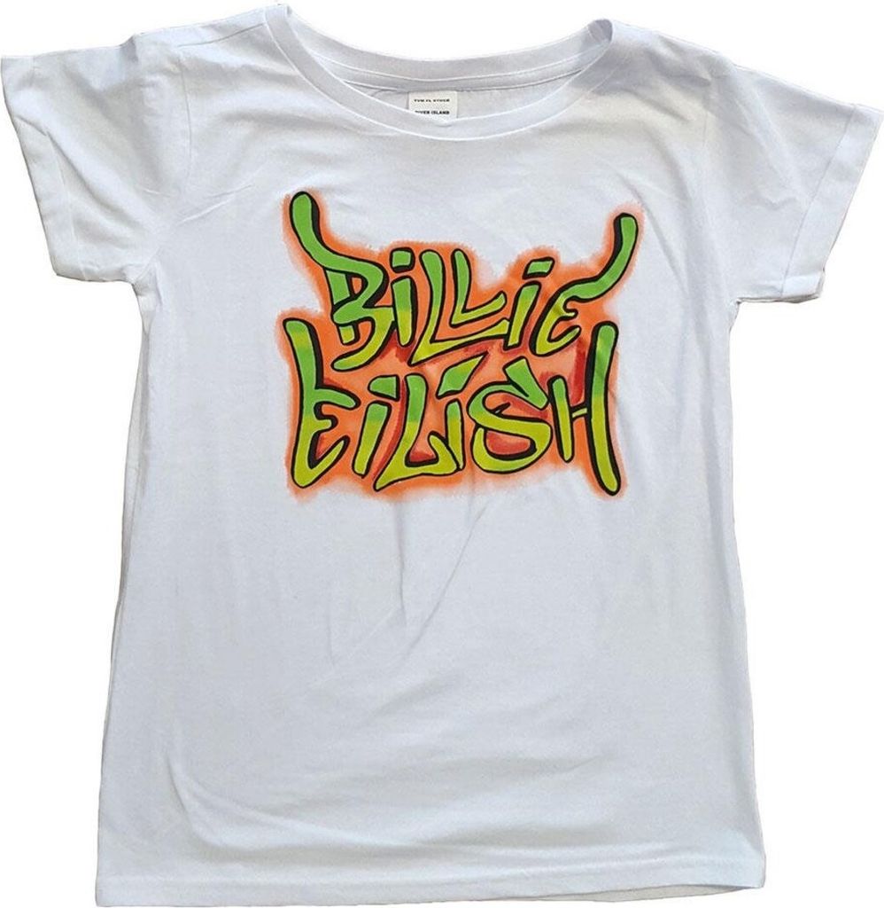 Billie Eilish - T-Shirt für Kinder RO3259 (158-164) (Weiß)