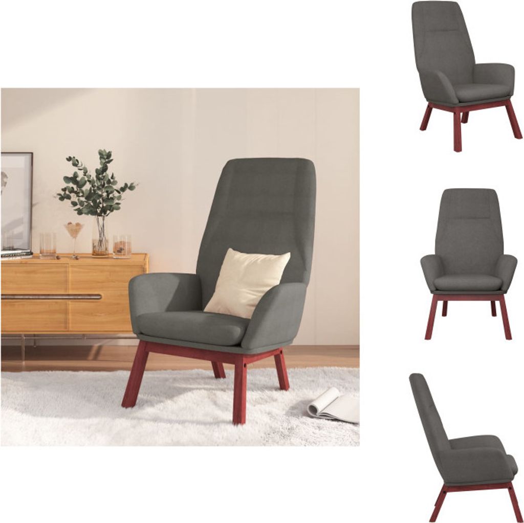 vidaXL Relaxsessel Hellgrau Stoff - Sessel