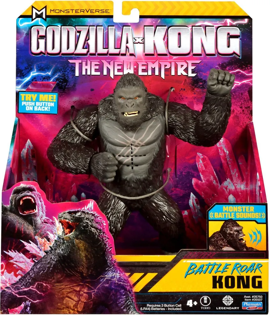 King Kong Articulé Godzilla vs Kong 18 cm avec Rugissement Réaliste Intégré
