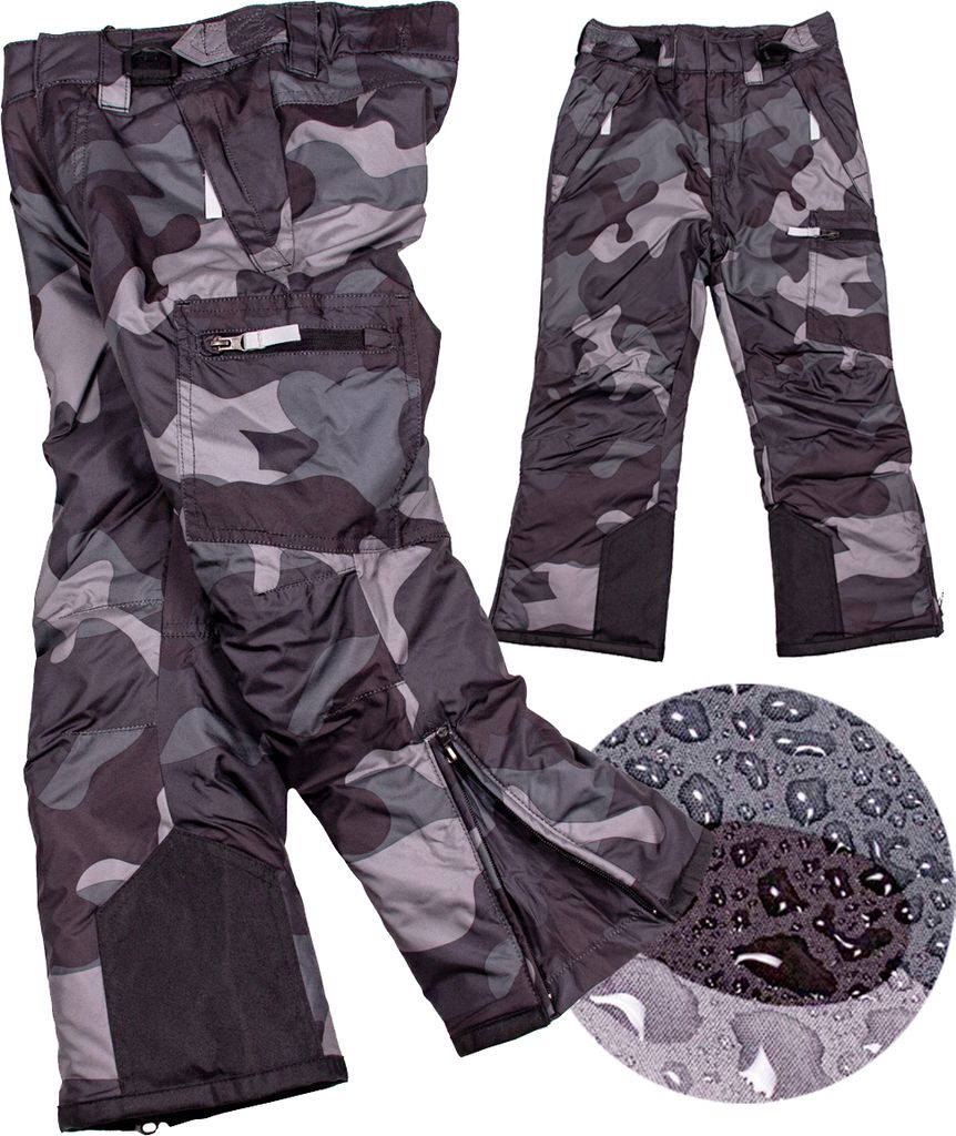 FIRI Kinderskihose Winter isoliert wasserdicht, grau moro, Produktbild 