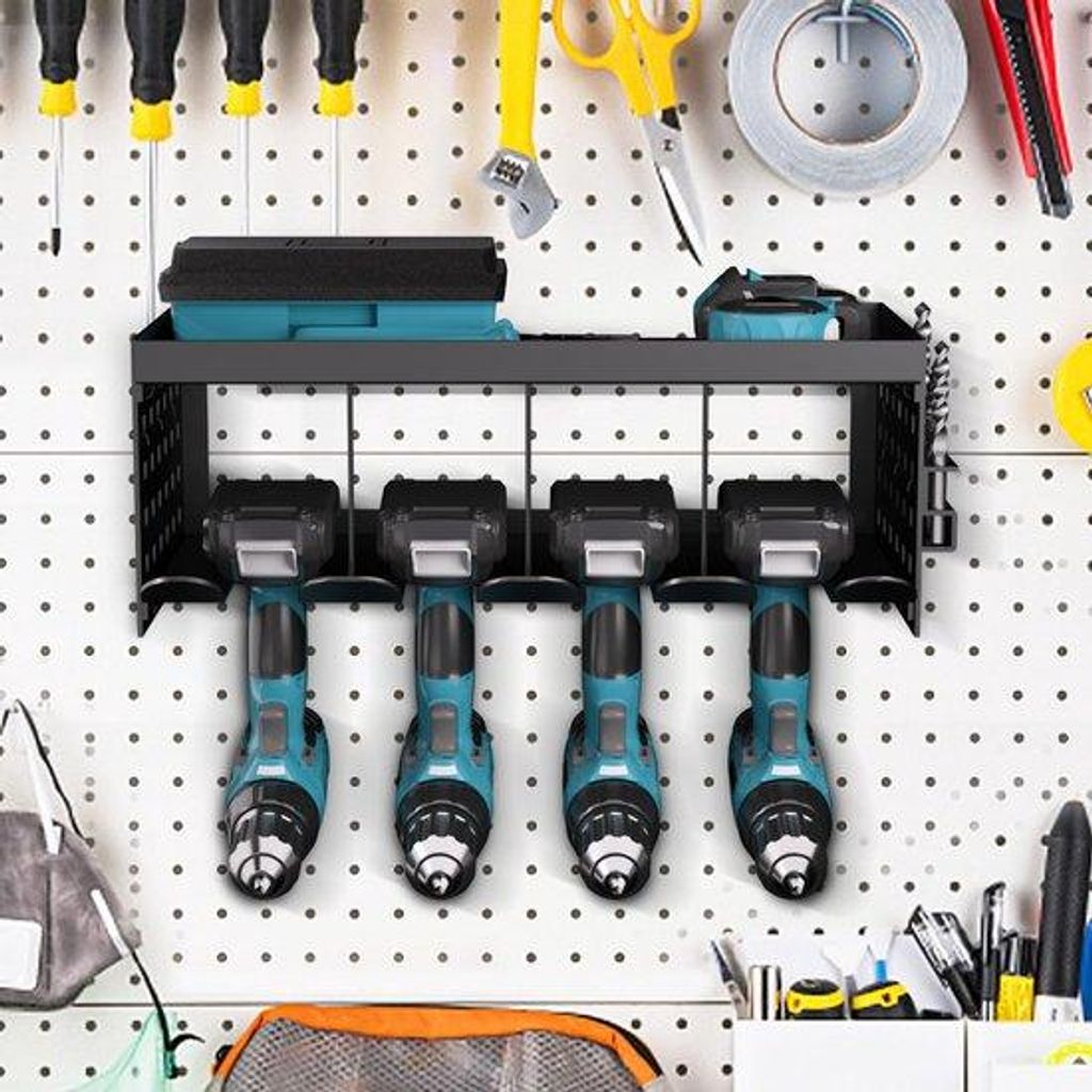 **Geoptimierte Titel** Unyqoos ️ Heavy-Duty Wandmontage Werkzeugaufbewahrung - Robustes Material - Schwarz - Für effiziente Werkstattorganisat...