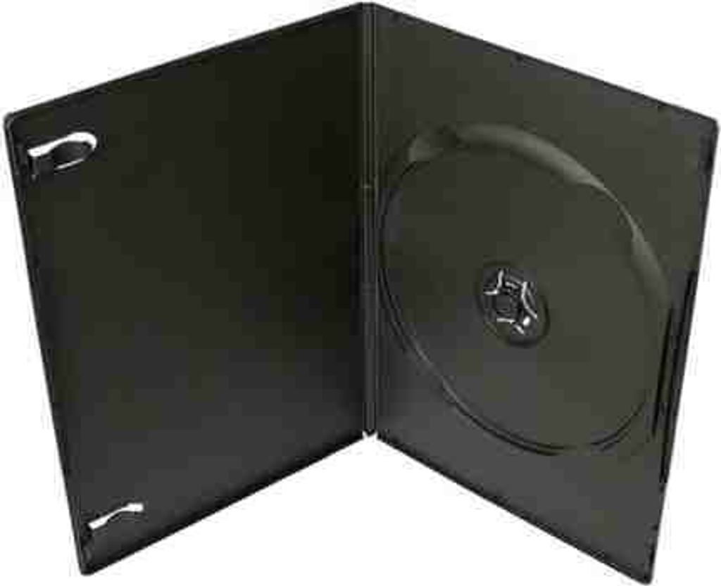 COVER IT Scatola per 1 DVD 7mm slim nero - cartone 100pz Immagine del prodotto 