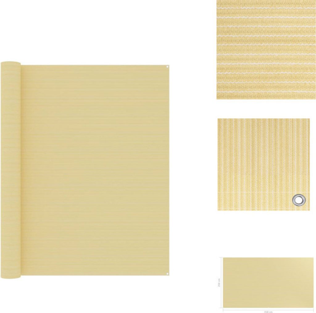 vidaXL Zeltteppich 250x450 cm Beige - Zeltzubehör