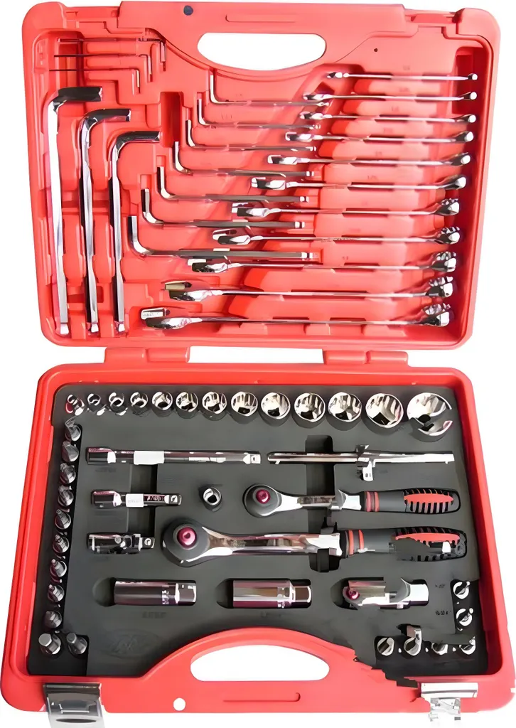 Jeu de douilles JMP 3/8 et 1/2 pouces 64 pièces 7225428 pour atelier