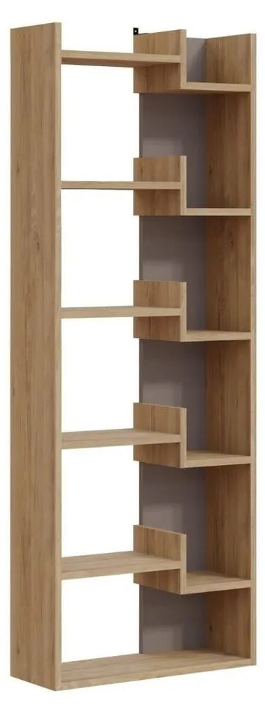 Meuble de Rangement Bibliothèque Klapo 6 Étagères pour Salon et Bureau