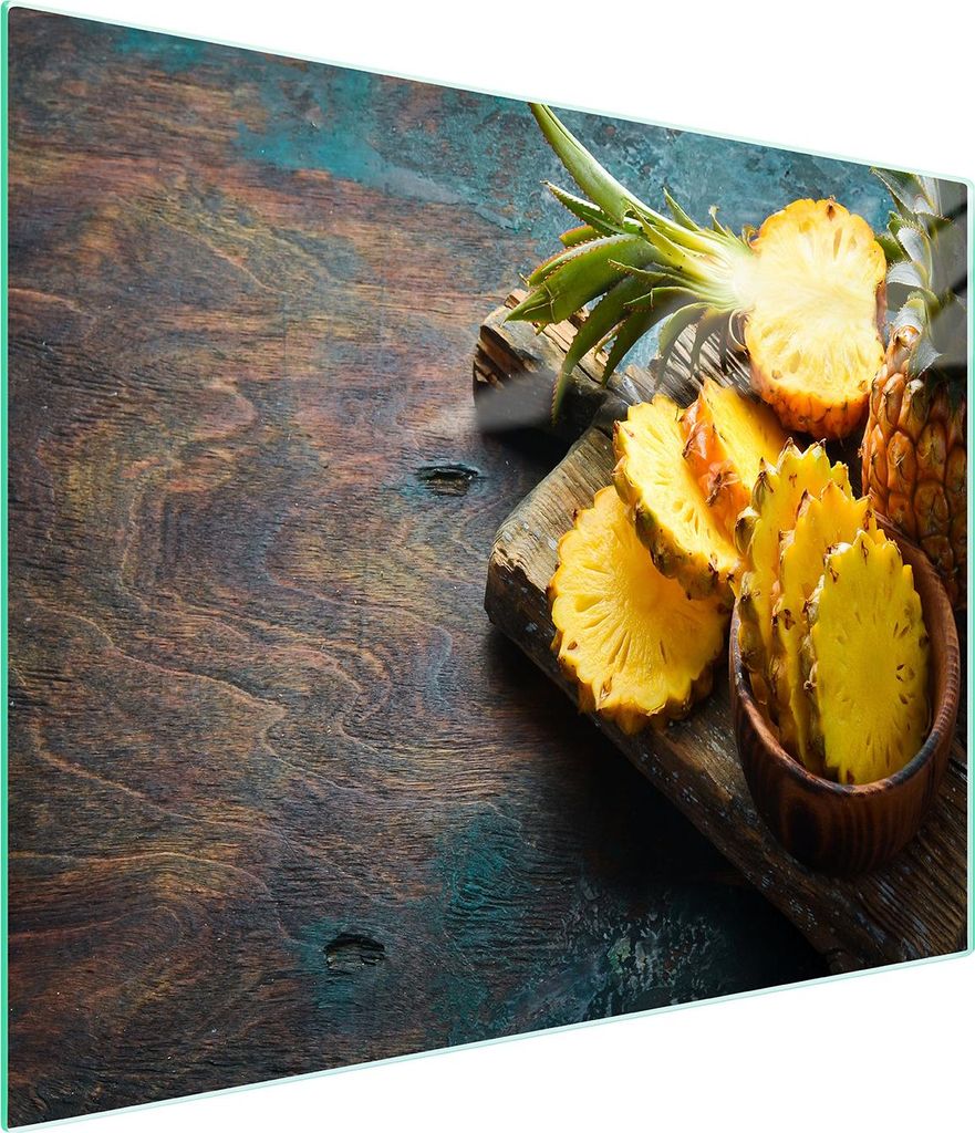 Glasschneidebrett 52x30 Ananas