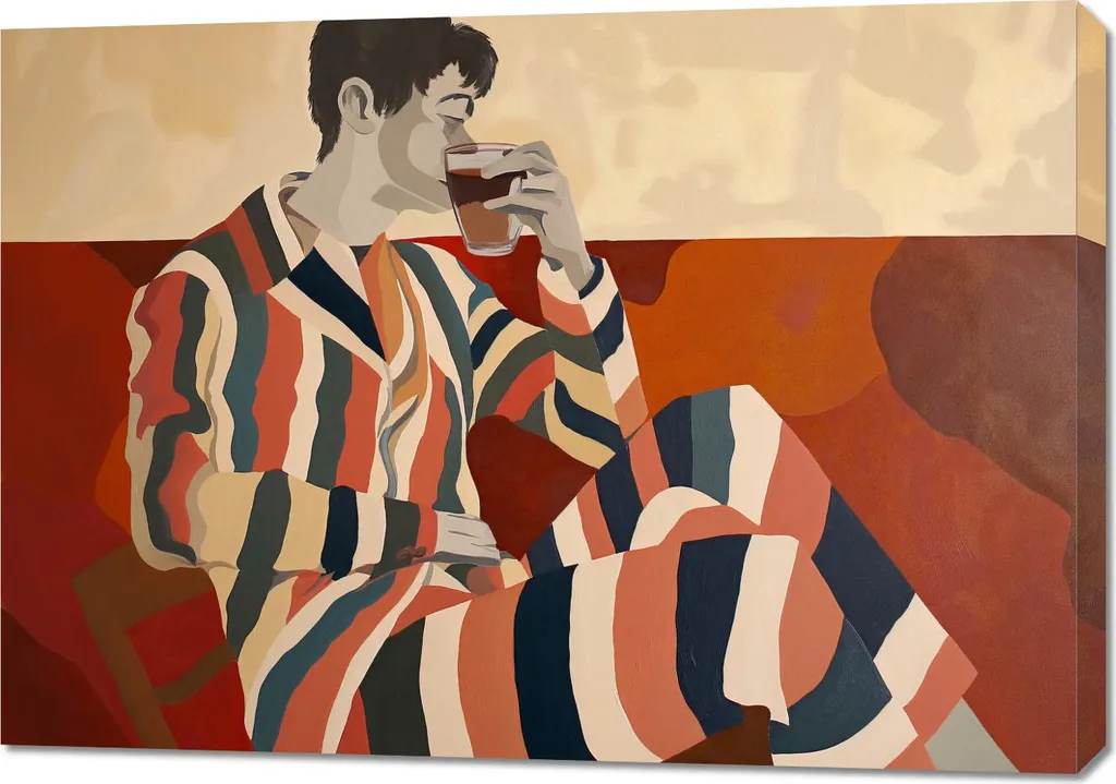 Affiche murale 100 x 70 cm Une pause pour respirer pour mur vide chic
