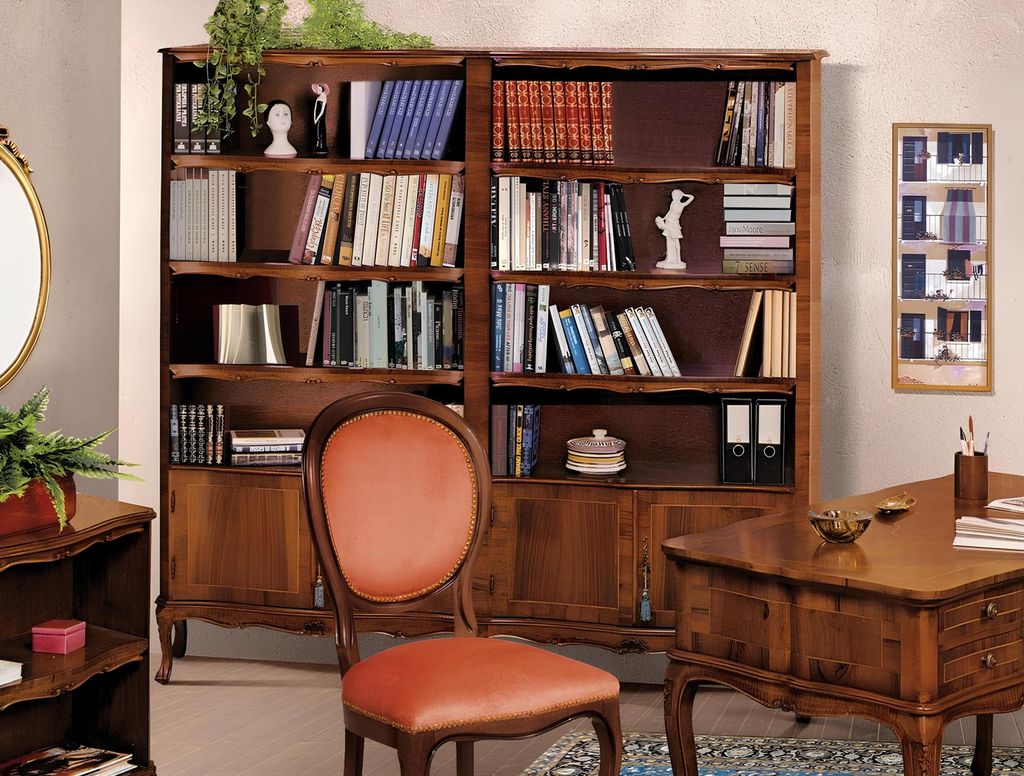 Büromöbel Set Büro komplett Bürotisch Büroschrank Massivholz Echtholz Italien