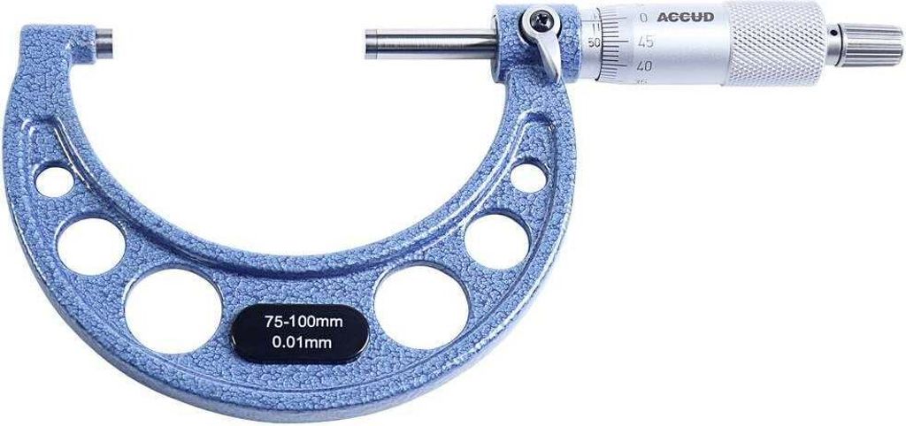 Basetech 1599710 Bügelmessschraube 100 mm (max) Ablesung: 0.01 mm DIN 863-1