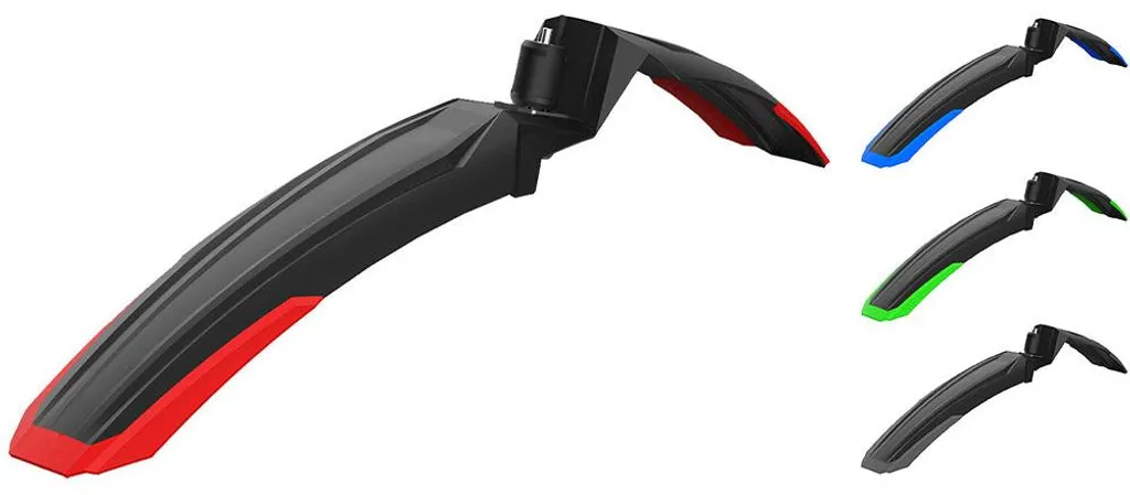 Garde-boue avant VTT ACID VANE 27,5 pouces noir et gris sans outils