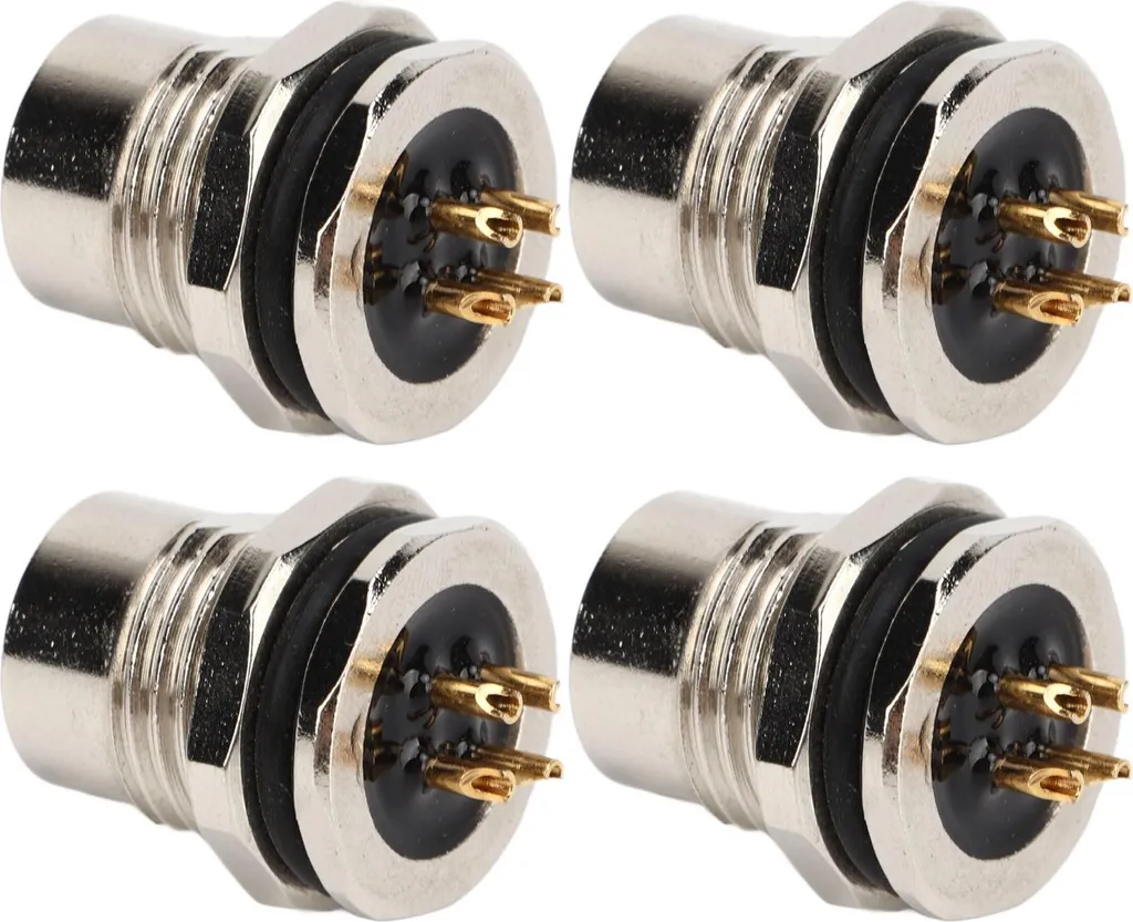 M12 D-Code 4 Pin Chassis Mount | Connettore Anti-UV per Sensori e Rail