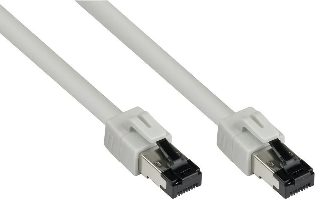 Cordon Ethernet RJ45 Cat 8.1 S/FTP de 5 mètres - Câble Réseau Gris Pro