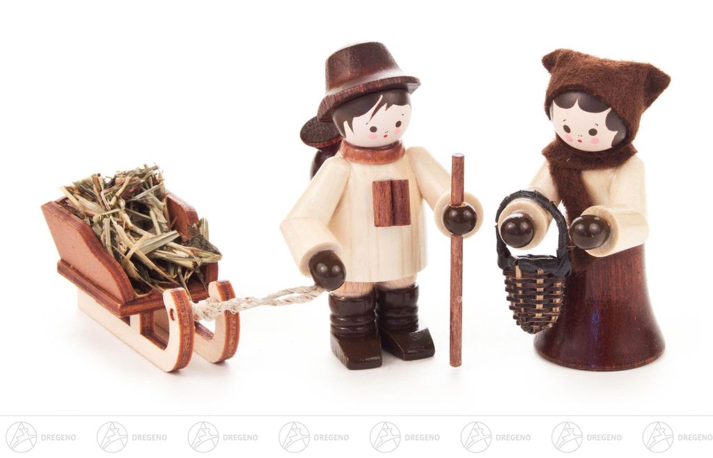 Thiel-Figuren Wildfütterung - natur (3-teilig - 5,5cm) von Romy Thiel
