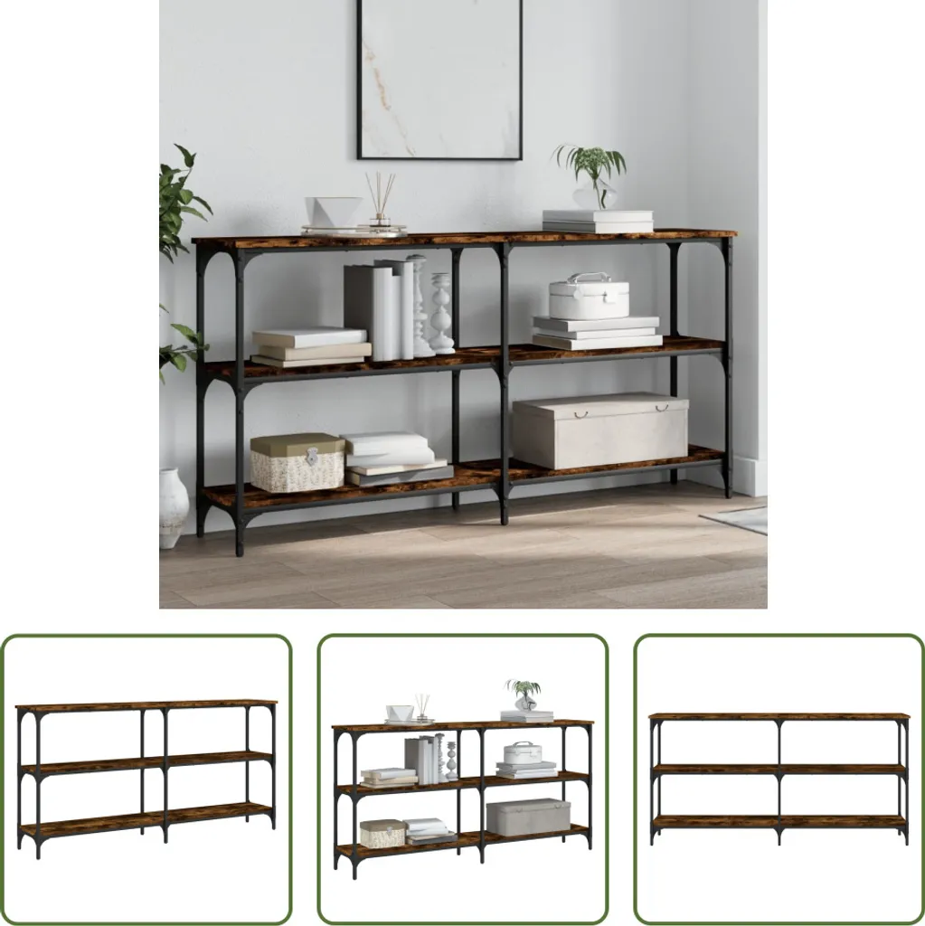 Consolle Rovere Fumé 150x29x75 cm - Mobile Ingresso Elegante e Moderno