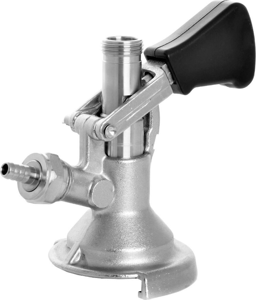 Zapfkopf, Keg Verschluss mit oberem Ausgang (Kelleranstich), Flachfitting | 2x 5/8"