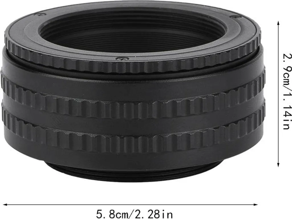 Bague d'adaptation hélicoïdal M42 pour objectif macro de reflex