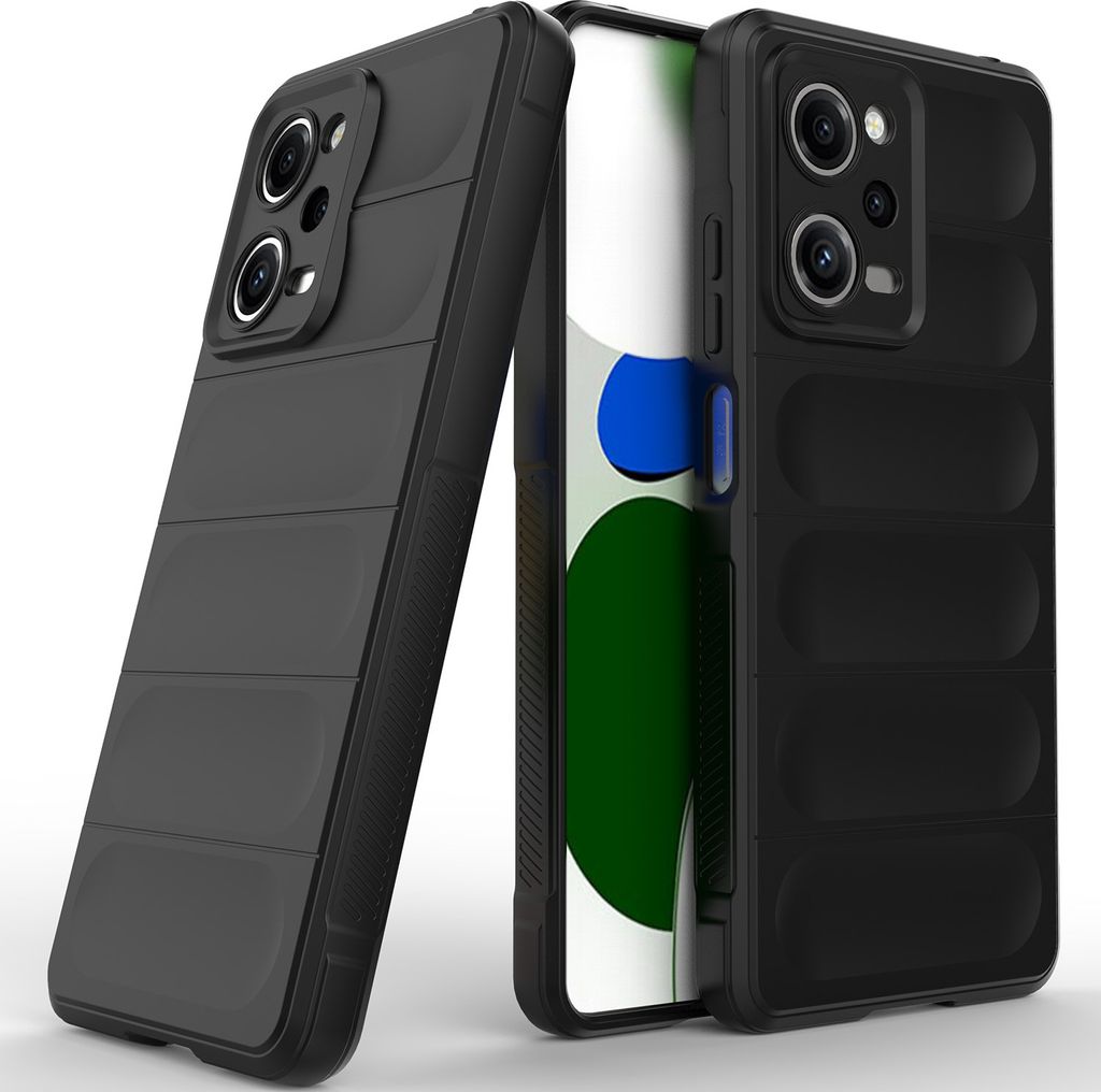 Redmi Note 12 Pro 5G Hülle, Weich TPU Silikon Stossfest Anti-rutsch Schutzhülle für Xiaomi Redmi Note 12 Pro 5G Schwarz