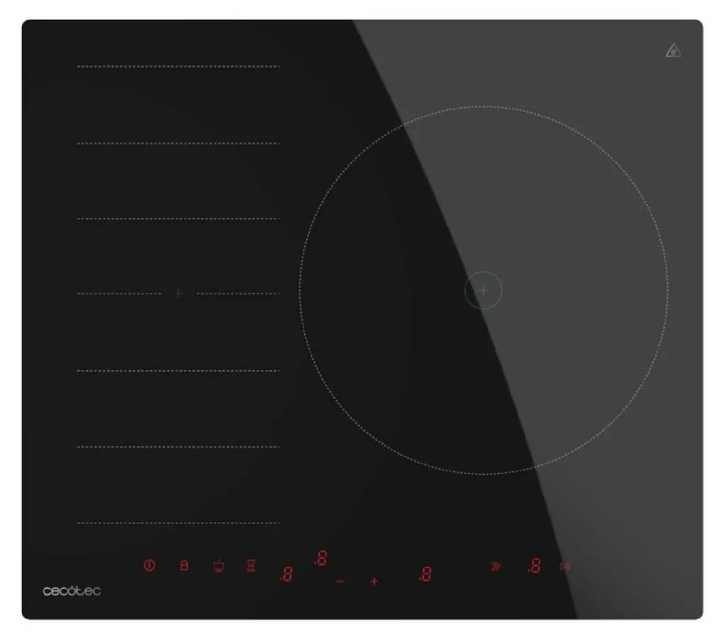 Table de cuisson induction 2 zones dont 1 modulable, puissance 7400W Noir