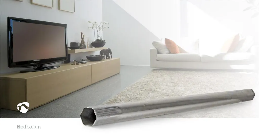 Mât Satellite Nedis en Acier 1m - Haute Résistance pour Parabole 90cm