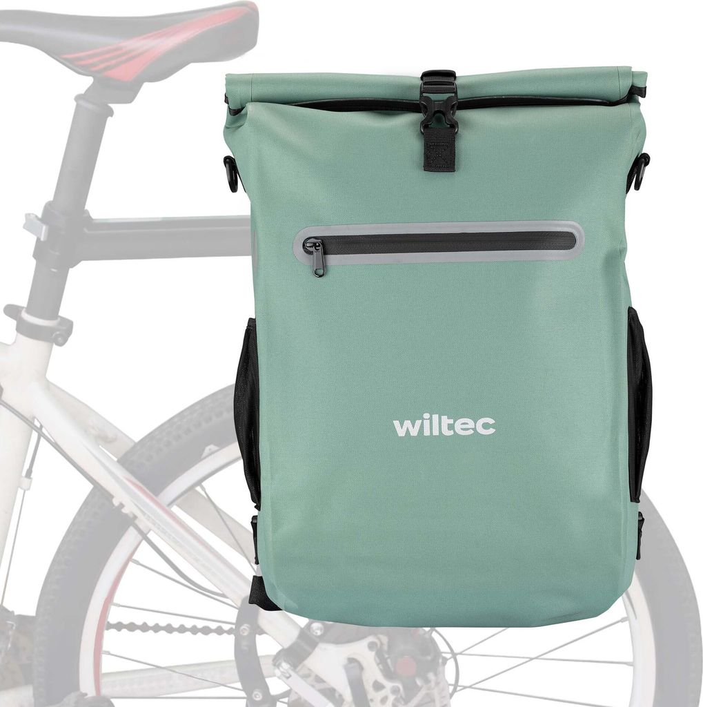 Wiltec Gepcktrgertasche grn, Fahrradtasche Rucksack 20 l