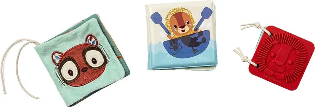 Jack Lilliputiens Set de 3 livres sensoriels bébé multicolores