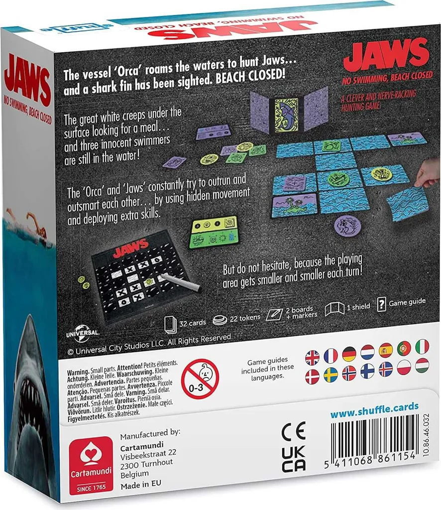 Jaws Shuffle Jeu de cartes rétro : Le suspense du film culte des Dents de la mer - 4