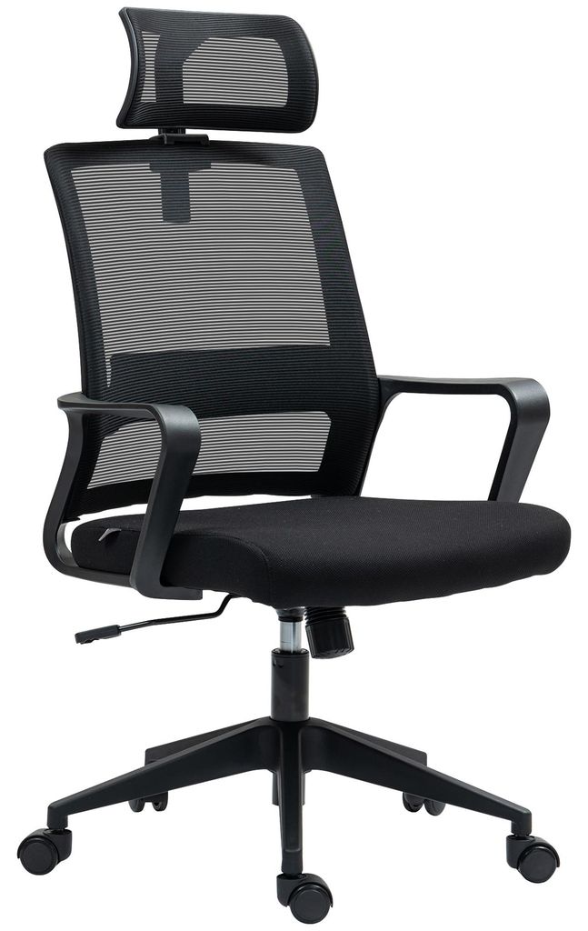 HOMCOM ergonomische bureaustoel, draaibare stoel met Productafbeelding 