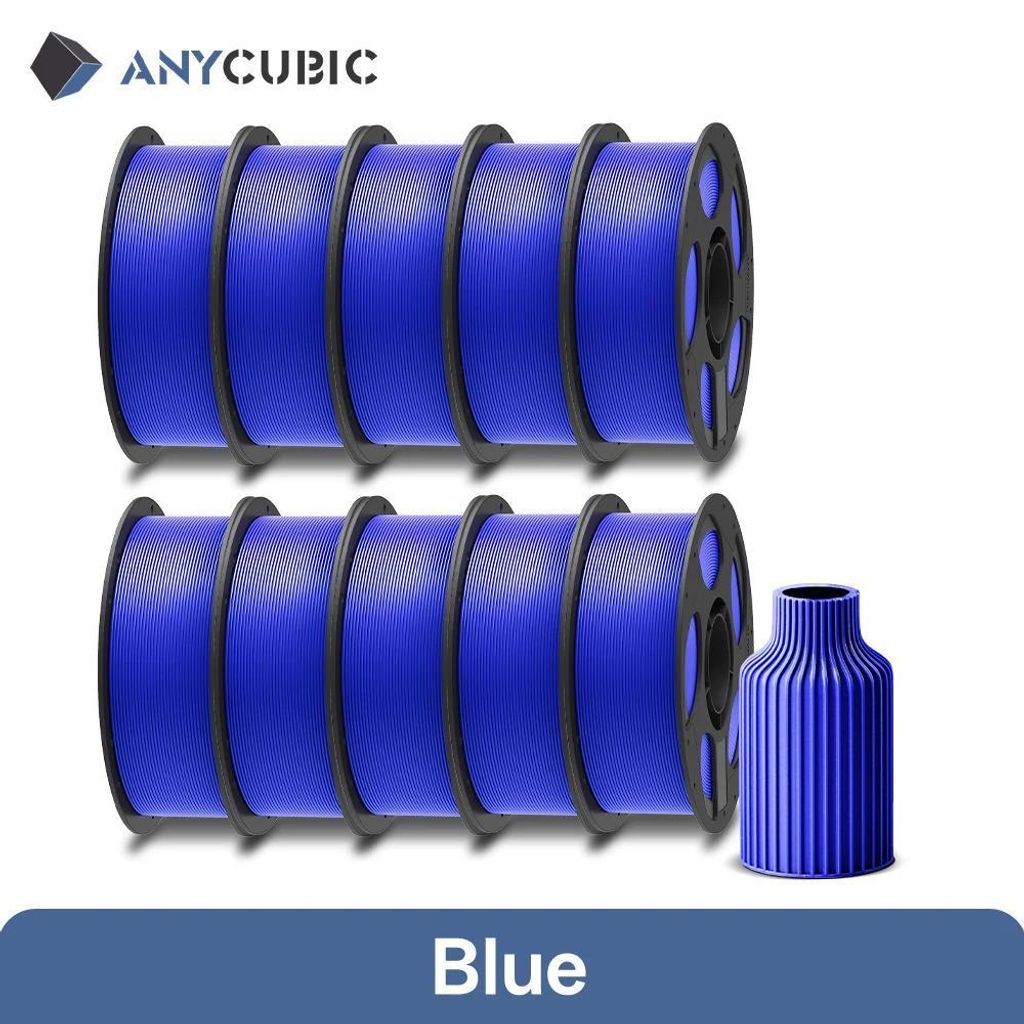 PLA 3D-Drucker Filament - FDM Filament - 10 kg Paket - Für 3D-Druck - Blau