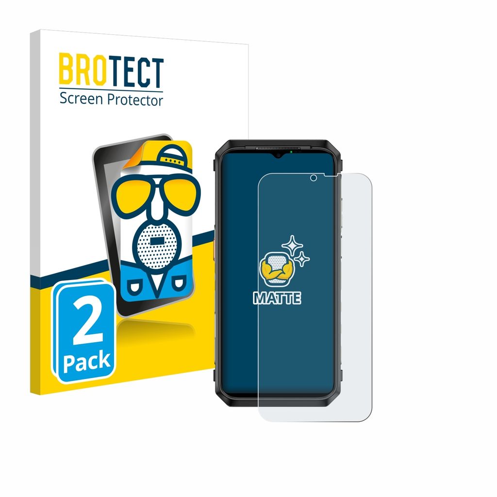 2x BROTECT Schutzfolie für Ulefone Power Armor 19T Displayschutz Displayschutzfolie Folie Matt Entspiegelungsfolie