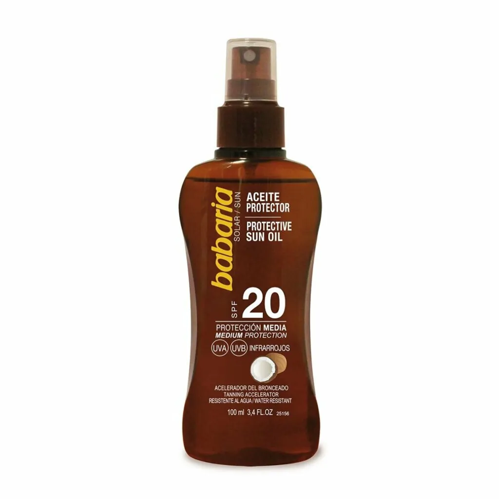 Huile de Bronzage Coco Spf20 Anti-Dessèchement en Spray Pratique 100ml