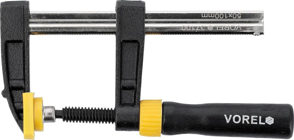 Tesařská svěrka 1200 x 120 mm s litinovými čelistmi Obrázek produktu 