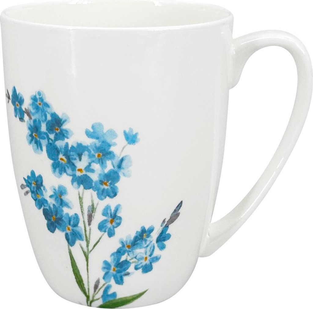 Porcelánový hrnek Luna Pomněnka 350 ml, bílý/modrý Obrázek produktu 