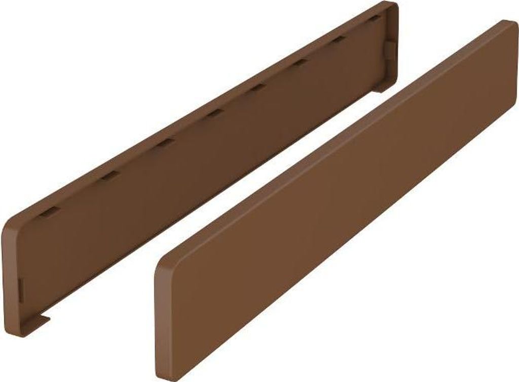 VILO - Blende für Fensterbankaufsatz - Abdeckkappe - UV-Beständig - Robustes PVC - 400mm Nussbaum