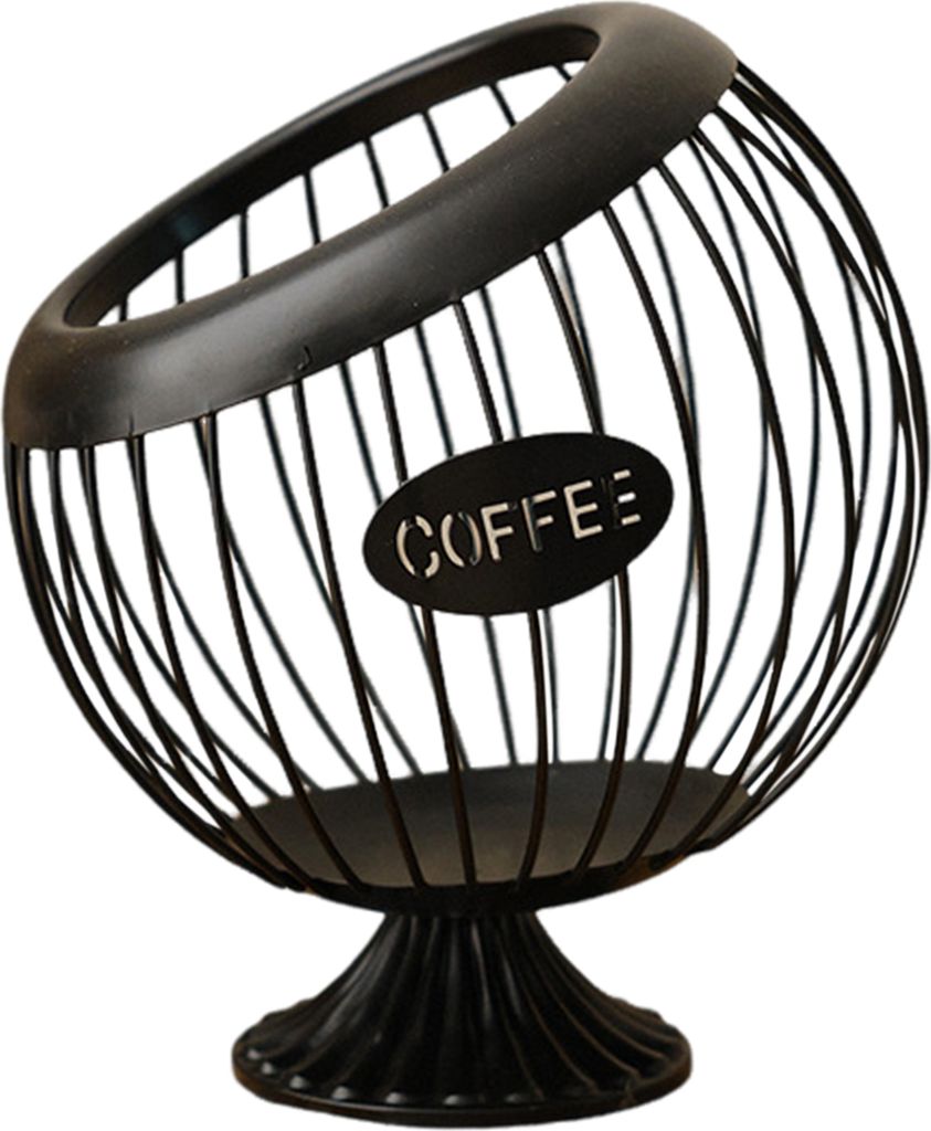 K-Cup-Halter für die Theke, Aufbewahrungskorb für Kaffeepads aus Metall, große Kapazität, K-Cup-Organizer für Keurig, Nespresso, Vertuo, Kaffe...