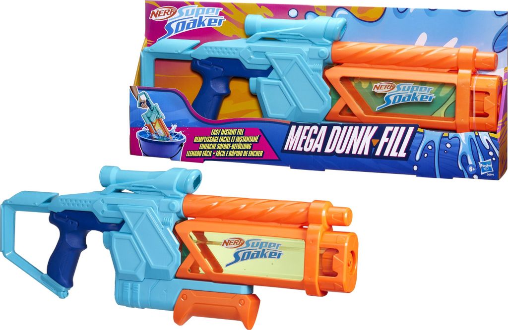 Nerf Mega Dunk-Fill Water Blaster. Easy Instant Fill. 1L Immagine del prodotto 