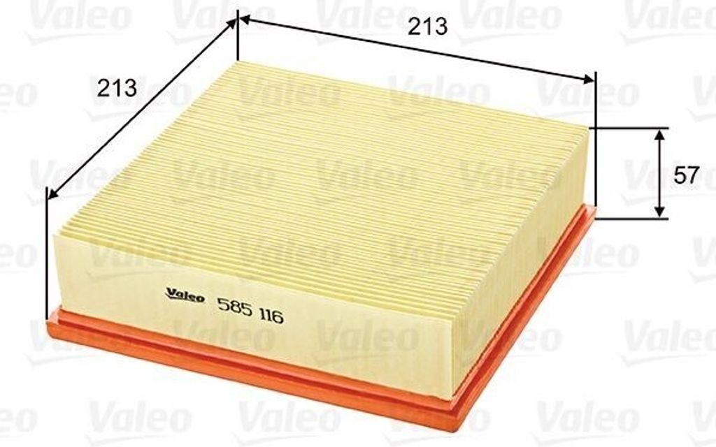 VALEO 585116 - OE 021129620 Luftfilter für XJ (XJ40, XJ81), Polo (80, 86C)