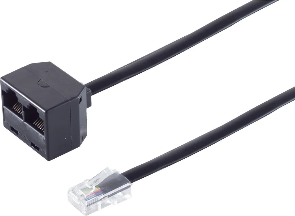 Dédoubleur RJ45 Connecteur Western 8/8 S/CONN avec Terminaison 100 Ohms